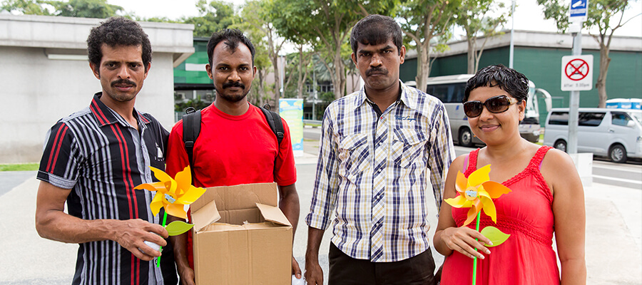 migrant workers, singapore community, donation, charity, help, pride, skm, kindness