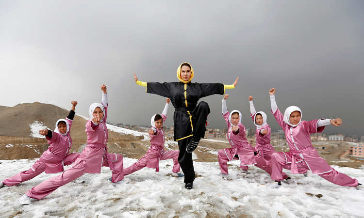 Post thumbnail of Snapshots across the globe: Kabul’s kungfu feminists