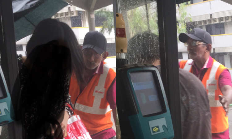 Post thumbnail of Bus captain goes out of his way to keep passengers dry in the rain