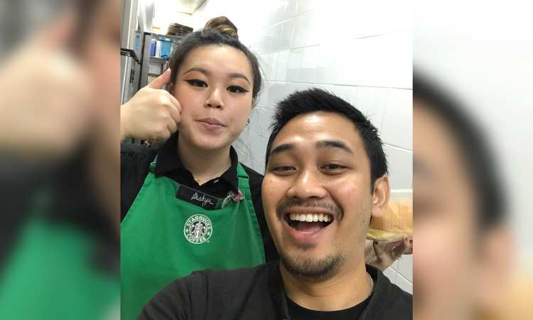 Post thumbnail of Starbucks baristas find and return man’s phone – but not before leaving him a selfie on it