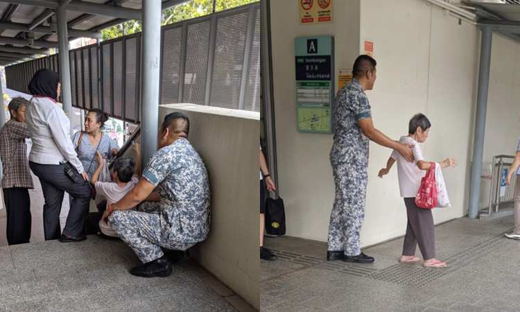 Post thumbnail of Good Samaritans rush to help elderly woman who fell down at the MRT station