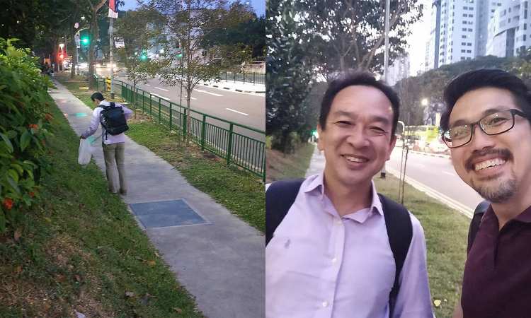 Post thumbnail of Impressed at how green Singapore is, kind foreigner does his part to keep it clean