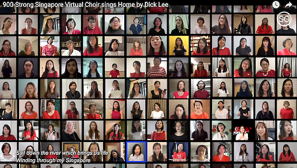 Singapore Singapore Virtual Choir Community sings Home