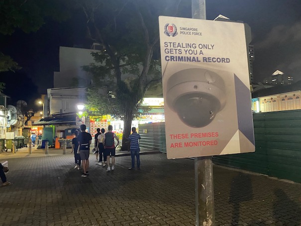 Singapore Police Force reminders put up