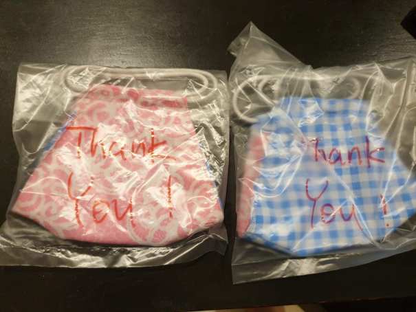 Joanna Lew made face masks during the circuit breaker to thank meal delivery driver