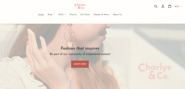 Social enterprise, Charlye & Co's website