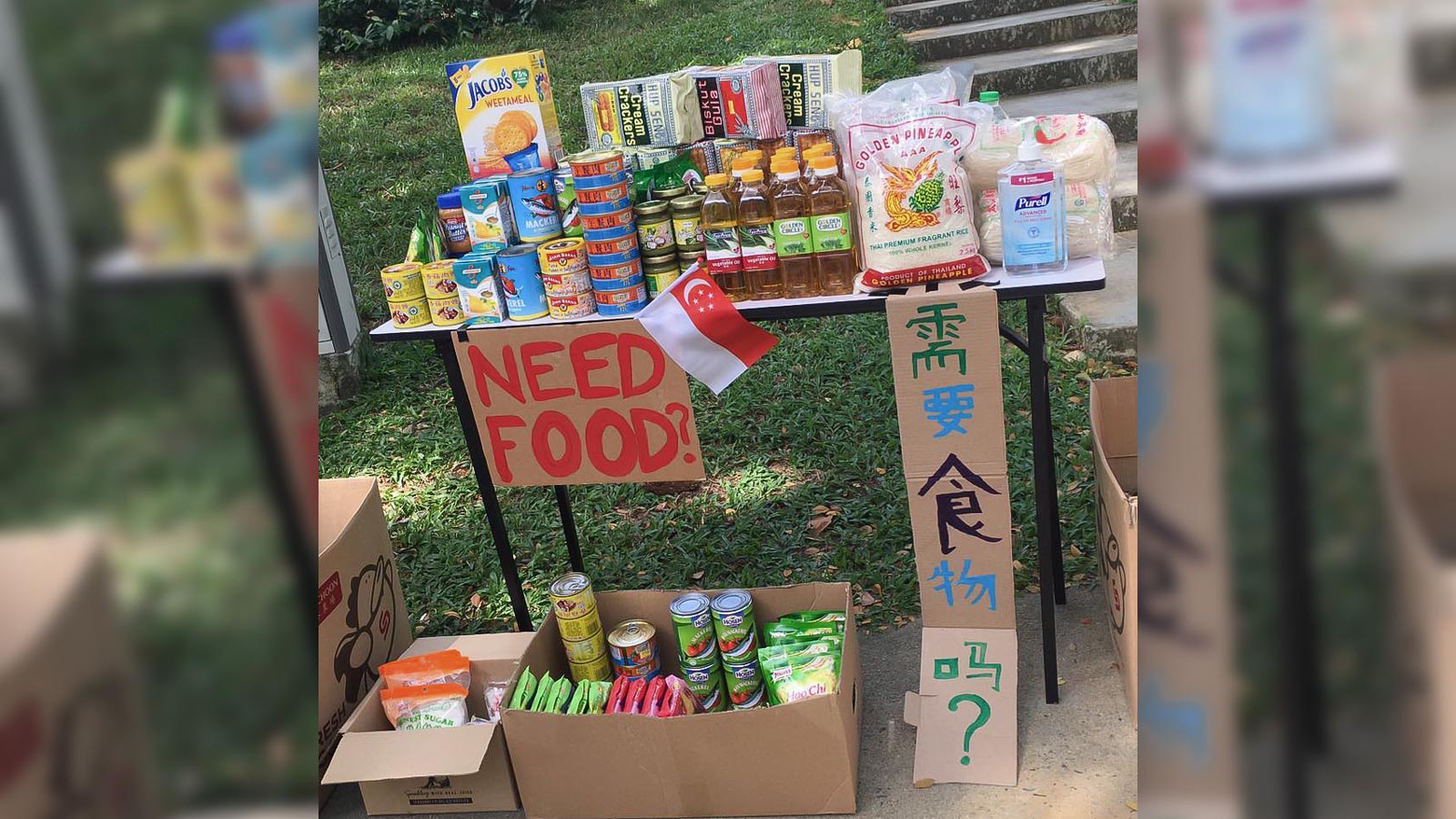 Food donation at Chai Chee, Singapore