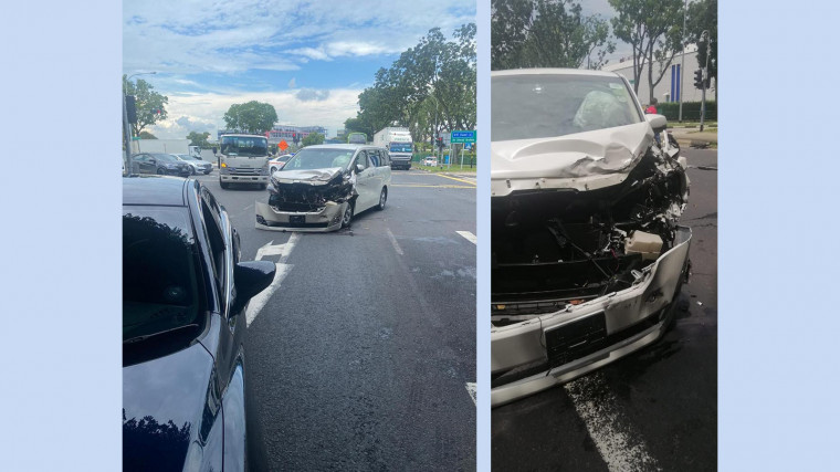 Gojek hero driver help with traffic accident