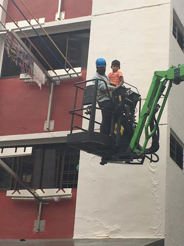 Migrant worker rescues child