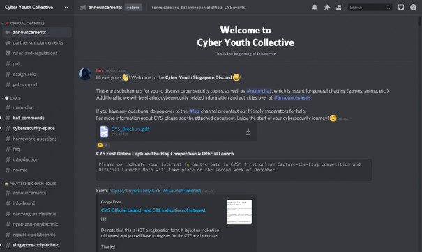 Discord, Discord but not discordant: From cyber-awareness collective to online community