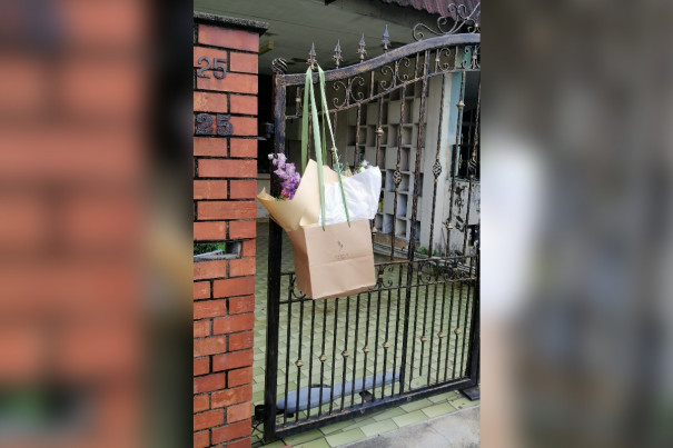 delivery service, He delivers food, flowers and a dose of kindness