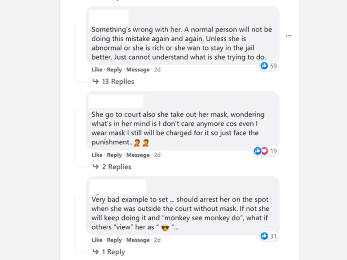 Comments on Facebook
