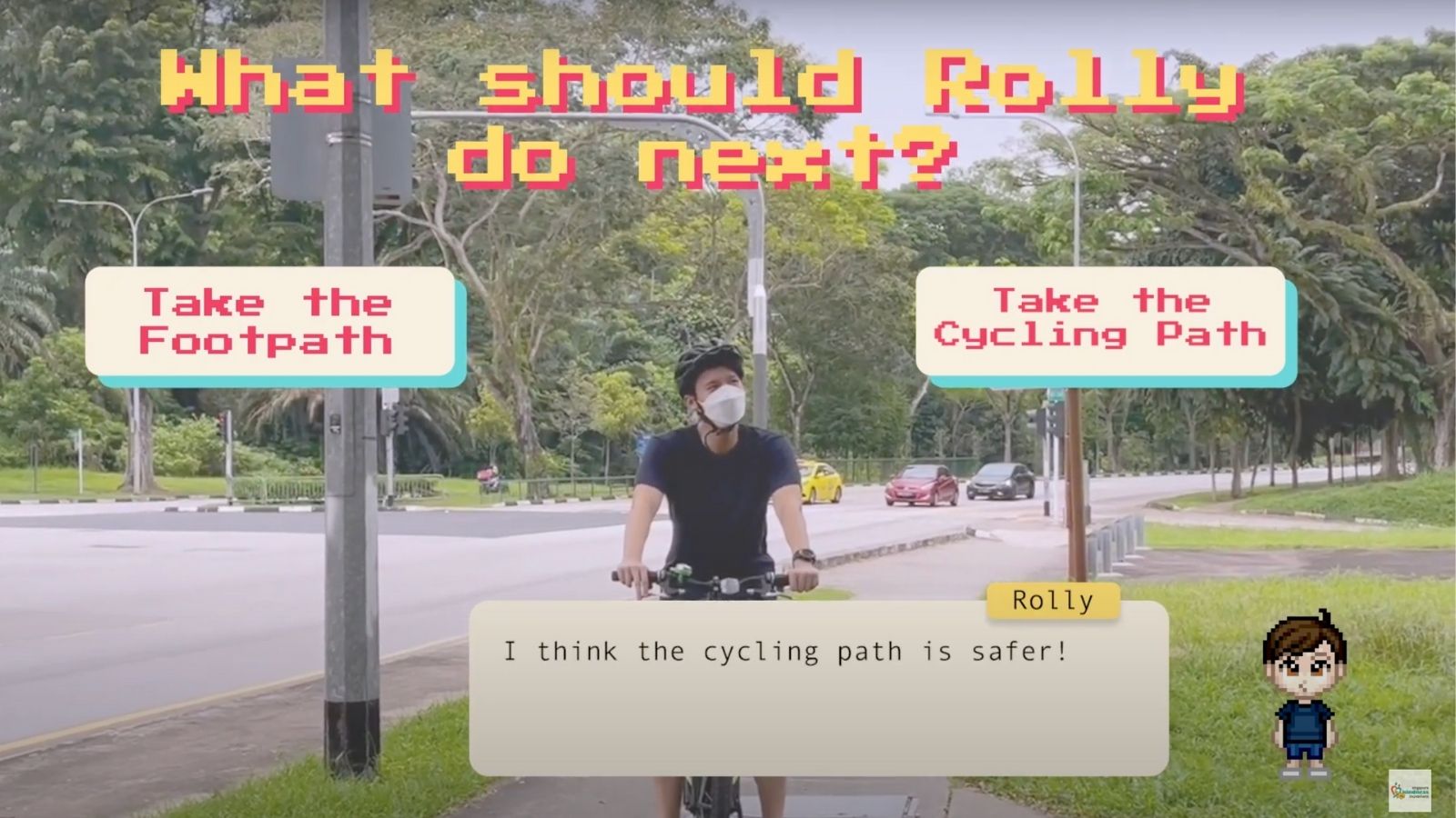 Post thumbnail of Teens use games, memes to share messages on safe cycling and shared paths