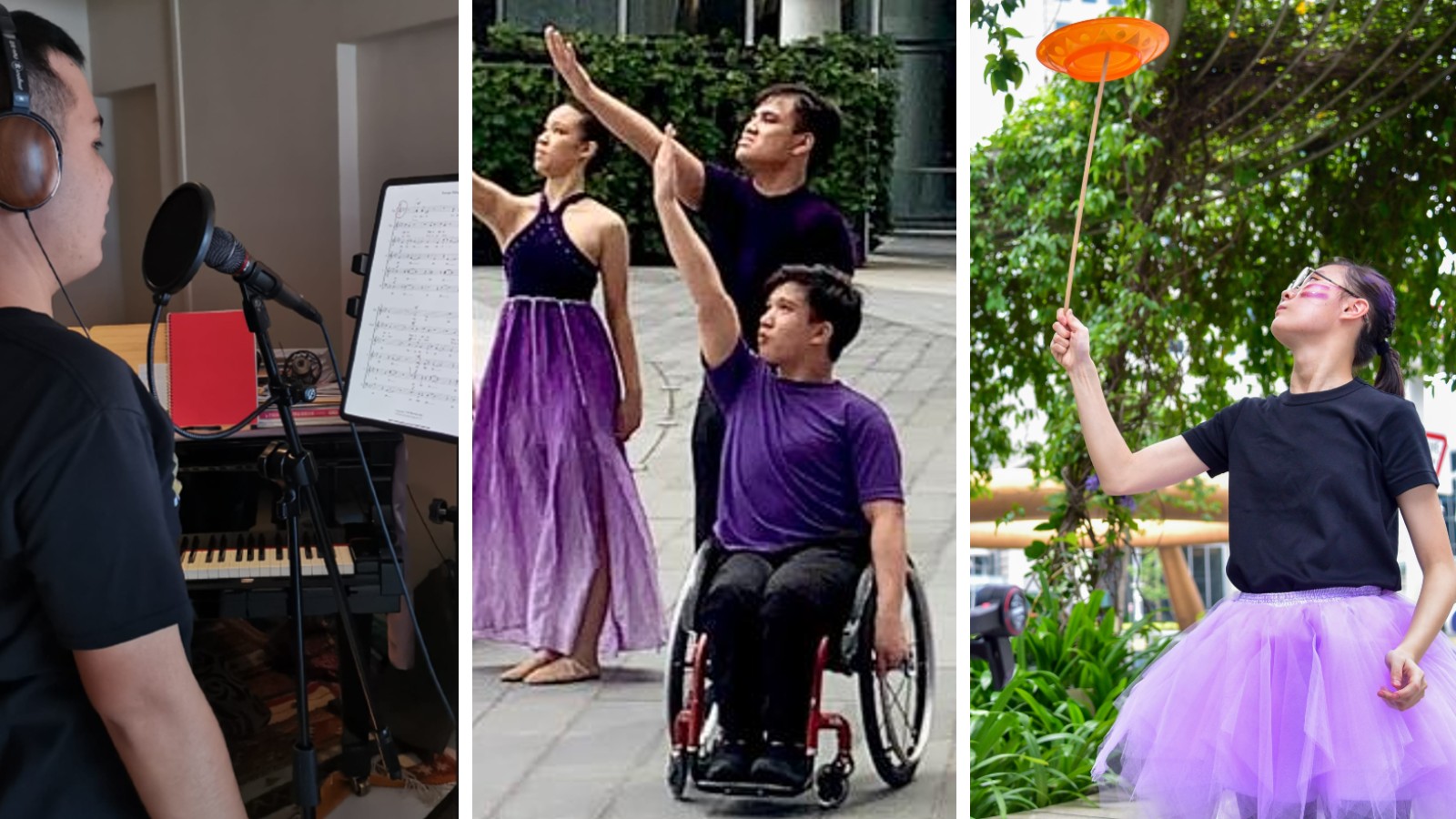 Post thumbnail of Purple Parade goes online with non-verbal singers, dancing in wheelchairs and spinning plates