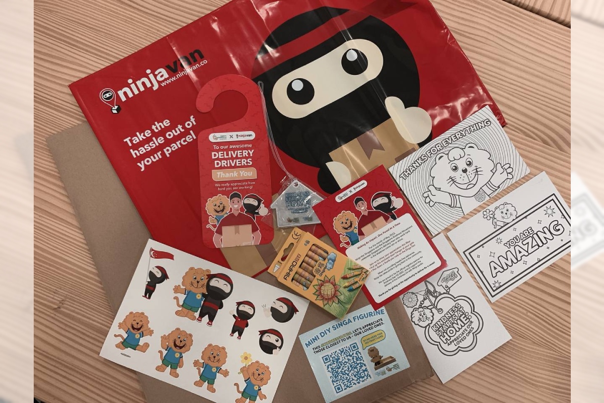 Ninja Van and Singapore Kindness Movement’s Kindness Kits.