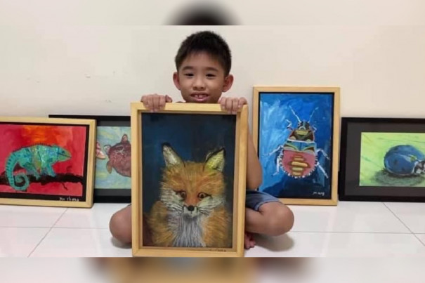 . They are already on their next project for this year’s ACRES charity auction event on Oct 8 with Yu Cheng’s painting of a fox!