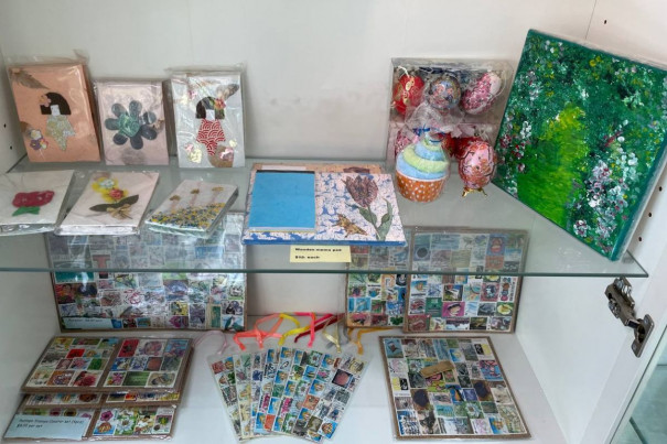 SAVH also sells art and crafts by their visually impaired clients.