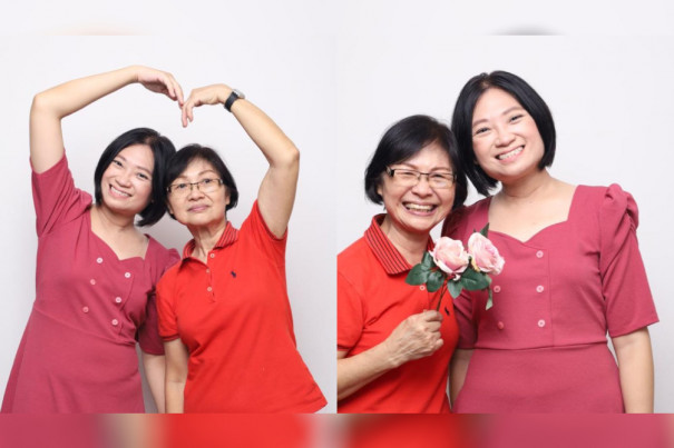 Tan Sze Wei and her mother Lee Huah.