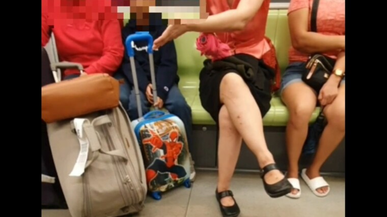 Tourist family scolded by woman on MRT for 