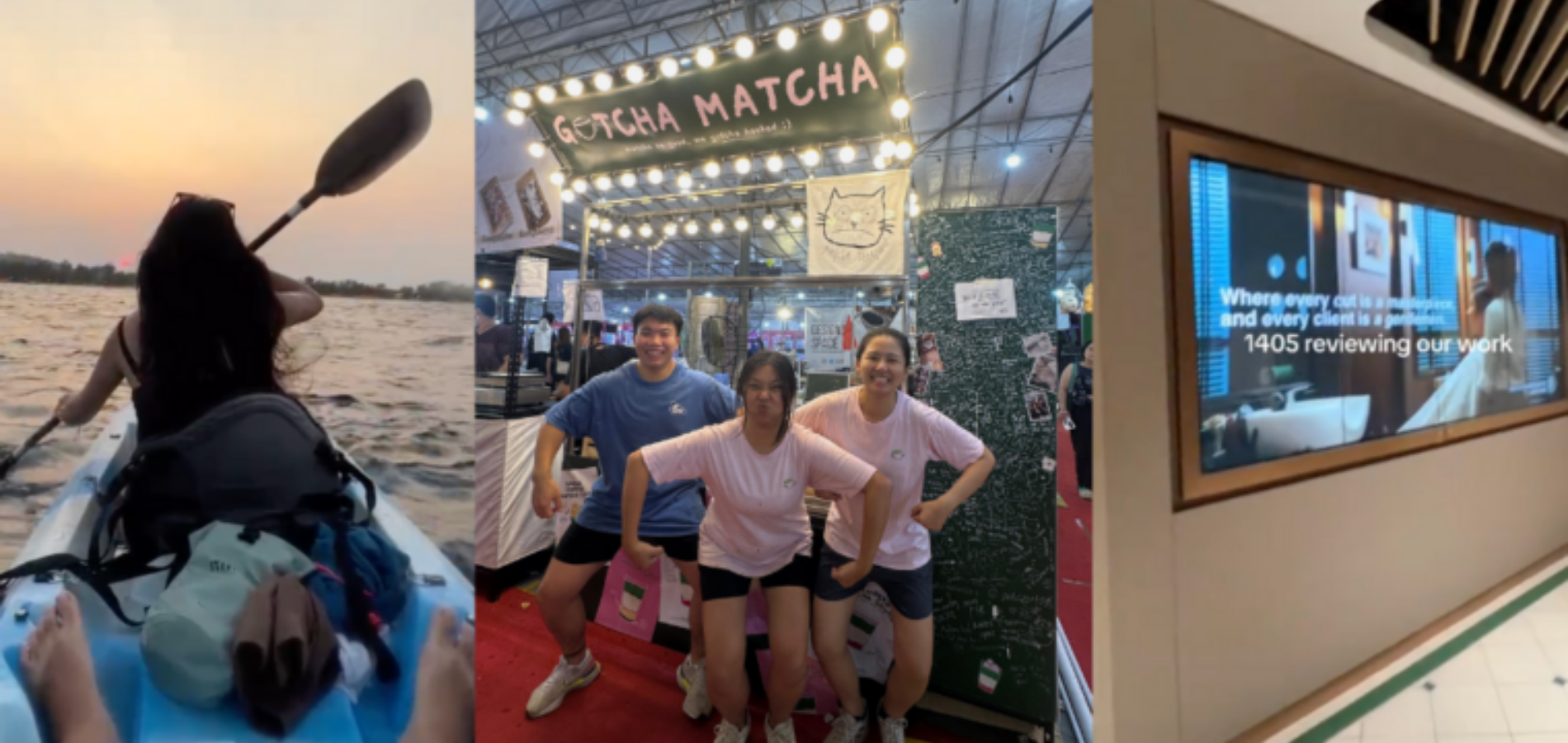 Kayaking on water at sunset, celebrating Pride and kindness in Singapore.